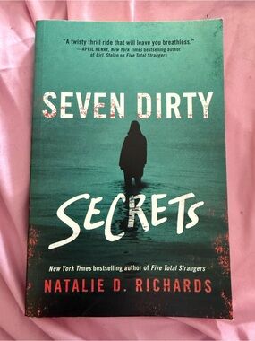& Other Stories Teal Green and Pink Book Accent